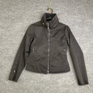 Erin Snow Womens XS Black Full Zip Ski Jacket Powder Skirt 410211 Seam Sealed